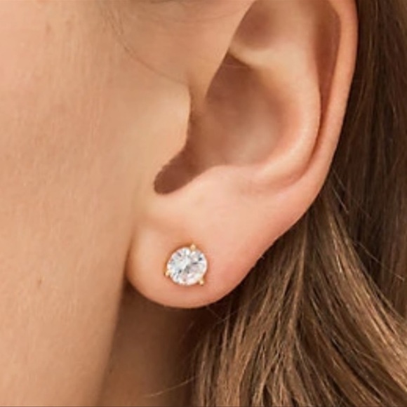 NWT ♠️ Kate Spade Mini Solitaire Stud Earrings - Picture 3 of 7